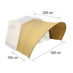 Cabanon Luxe Luifel 500 Cm YKK Rits -Professionele winkel voor kampeerartikelen 100030 000 03 3