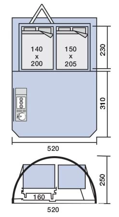 Jamet Jametic Panorama Easy AccessSpecial Edition Vouwwagen -Professionele winkel voor kampeerartikelen 100160 000 08 4