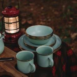 Barebones Emaille Plat Bord ø 280 Mm Mint 2-pack -Professionele winkel voor kampeerartikelen 107144 300 03