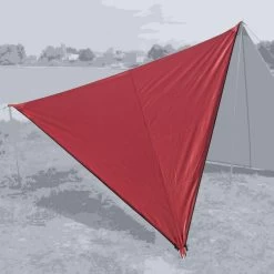 Bent Canvas Plain Set Tarp 250 X 250 X 250 Barbados Cherry