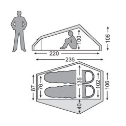 Nordisk Telemark 2 LW Lichtgewicht Tent -Professionele winkel voor kampeerartikelen 111985 300 03 1