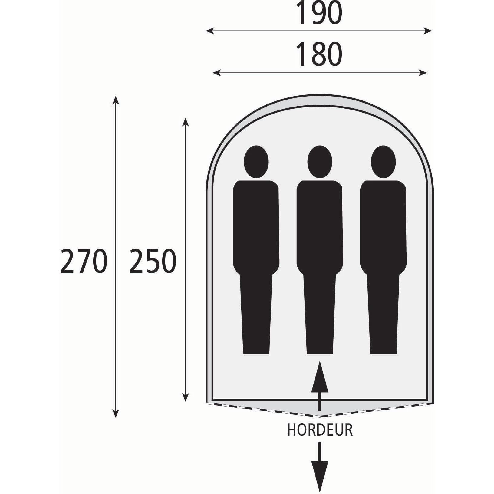 Safarica Cycloon L Pop Up Tent Dark Shadow 3 Safarica Cycloon L Pop Up Tent Dark Shadow - Afbeelding 3