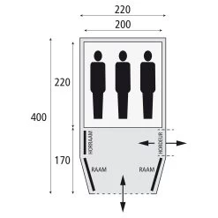 Safarica Blackhawk 220 Air Opblaasbare Tent -Professionele winkel voor kampeerartikelen 112103 900 02
