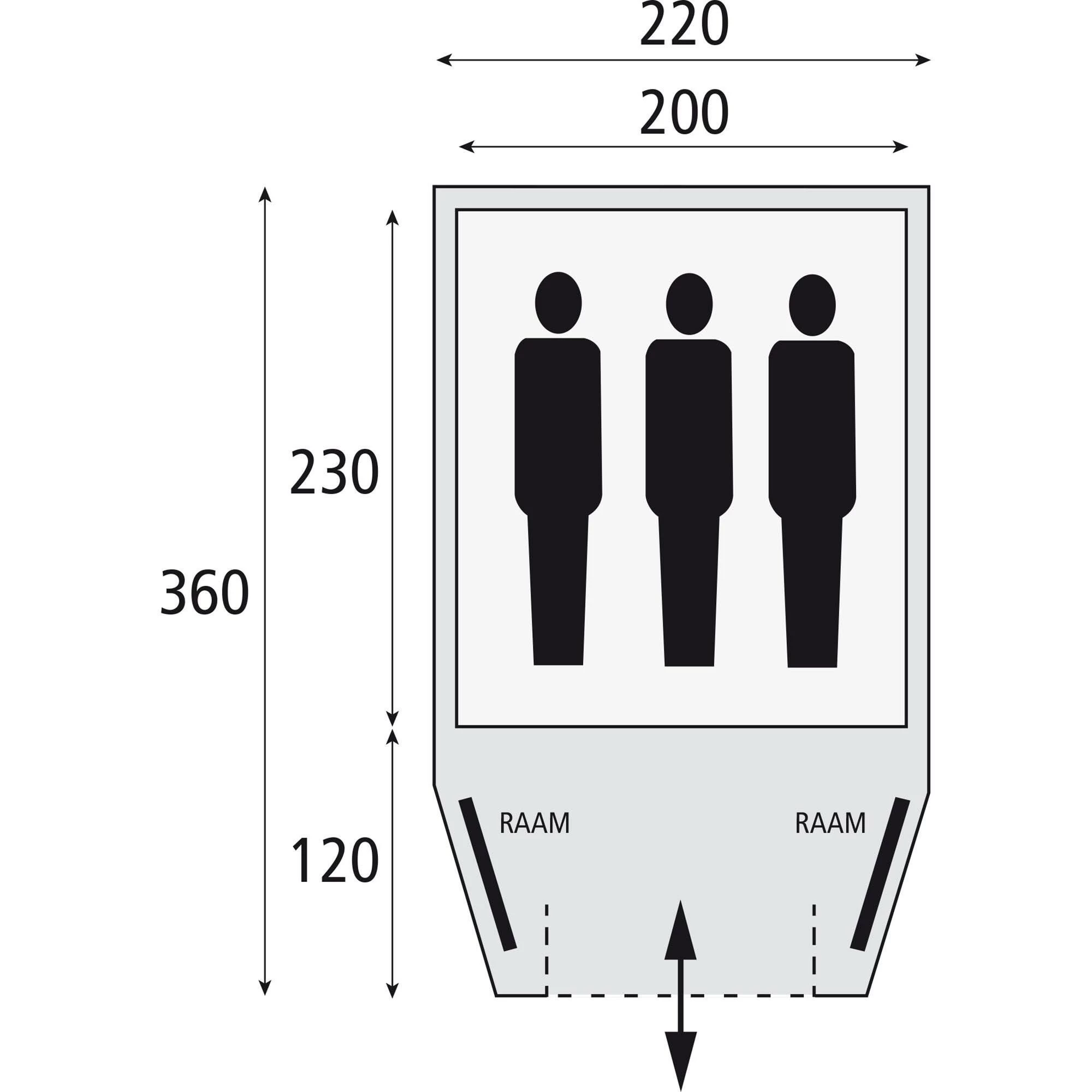 Bardani Stelvio 220 RSTC Koepeltent 5 Bardani Stelvio 220 RSTC Koepeltent - Afbeelding 5