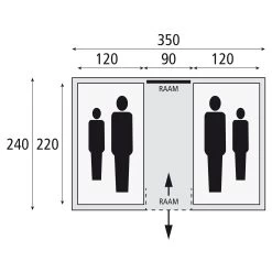 Bardani Amigo 350 RSTC Vis-a-vis Tent -Professionele winkel voor kampeerartikelen 112153 180 09 3