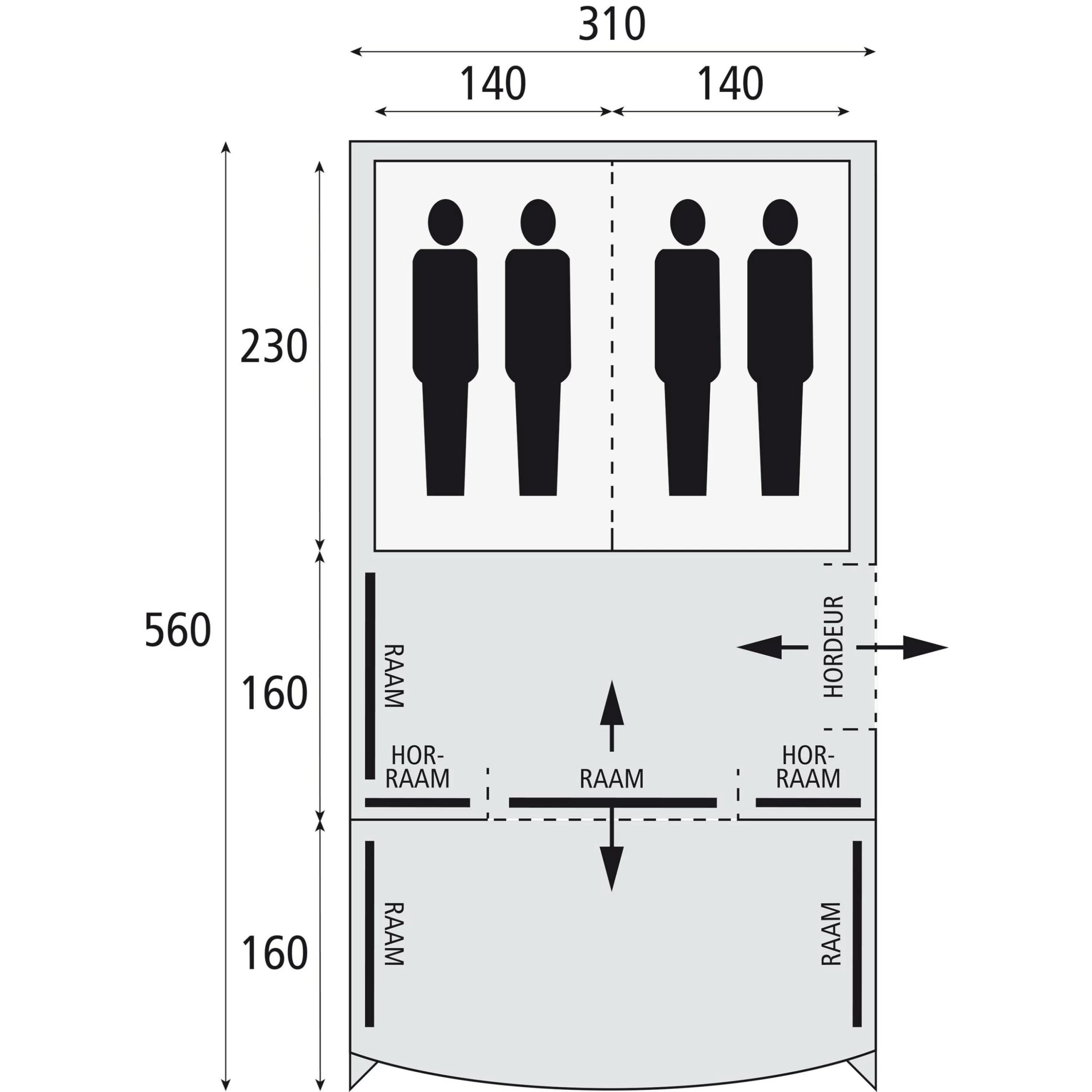 Safarica Indian Hills 310 Air Opblaasbare Tent 6 Safarica Indian Hills 310 Air Opblaasbare Tent - Afbeelding 6