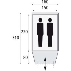 Safarica Kenia 160 TC Koepeltent -Professionele winkel voor kampeerartikelen 112195 180 05 2