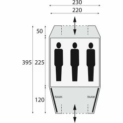 Safarica Kenia 230 TC Koepeltent -Professionele winkel voor kampeerartikelen 112197 180 08 1