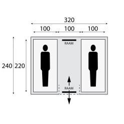 Safarica Chicco 2 TC Vis-a-vis Tent -Professionele winkel voor kampeerartikelen 112198 180 02 2