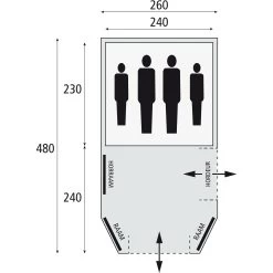 Bardani Mustang 260 RSTC Tunneltent 13 Bardani Mustang 260 RSTC Tunneltent -Professionele winkel voor kampeerartikelen 112217 180 07 1