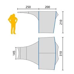 Jack WolfskinFront Porch Tentluifel Grijs 3 Jack WolfskinFront Porch Tentluifel Grijs -Professionele winkel voor kampeerartikelen 112389 900 02 2