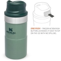 Stanley PMIClassic Trigger-Action Thermosbeker 250 Ml Hammertone Green 9 Stanley PMIClassic Trigger-Action Thermosbeker 250 Ml Hammertone Green -Professionele winkel voor kampeerartikelen 115050 300 05