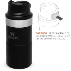 Stanley PMIClassic Trigger-Action Thermosbeker 250 Ml Black -Professionele winkel voor kampeerartikelen 115051 990 05
