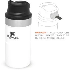 Stanley PMIClassic Trigger-Action Thermosbeker 250 Ml Polar -Professionele winkel voor kampeerartikelen 115052 100 05