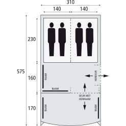 Safarica Pacific Reef 310 TC Tunneltent -Professionele winkel voor kampeerartikelen 125571 000 06
