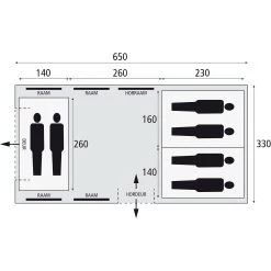 Bardani Porto Grande 650 RSTC Tunneltent -Professionele winkel voor kampeerartikelen 125578 000 13 1