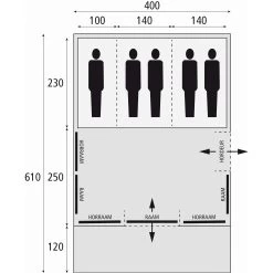 Bardani Spitfire 400 XL RSTC Tunneltent -Professionele winkel voor kampeerartikelen 125583 000 07