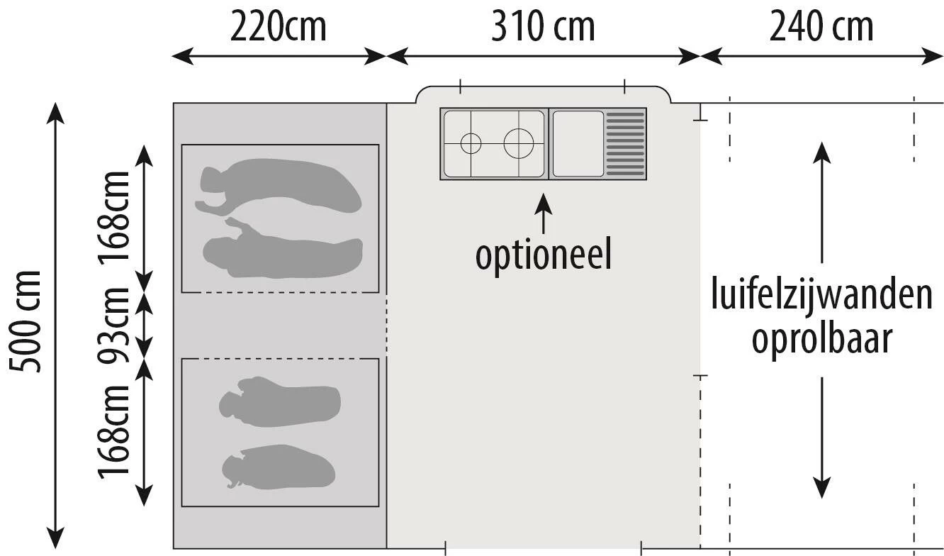 Europa CamperSunrider XL Basic Vouwwagen 2023 13 Europa CamperSunrider XL Basic Vouwwagen 2023 - Afbeelding 13