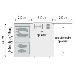 Europa CamperSunrider Basic Vouwwagen 2023 -Professionele winkel voor kampeerartikelen 132327 000 13