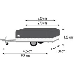 Cabanon Chamonix Basic Vouwwagen 2023 -Professionele winkel voor kampeerartikelen 132329 180 20