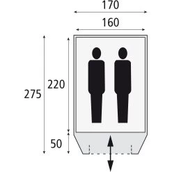 Safarica Dakar 170 Koepeltent -Professionele winkel voor kampeerartikelen 139682 900 02