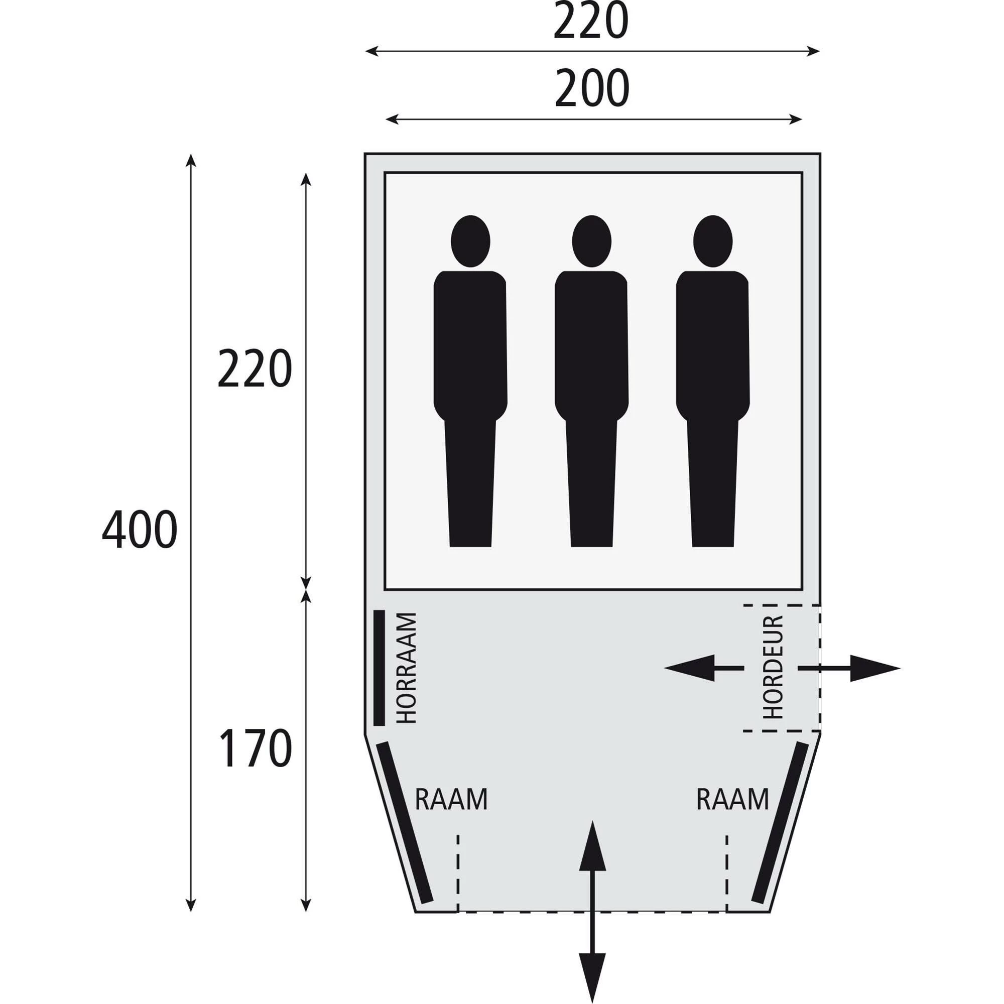 Safarica Blackhawk 220 Tunneltent 2023 2 Safarica Blackhawk 220 Tunneltent 2023 - Afbeelding 2