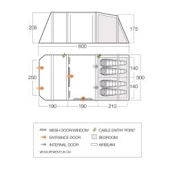 Vango Lismore Air TC 450 Opblaasbare Tent -Professionele winkel voor kampeerartikelen 143521 900 04