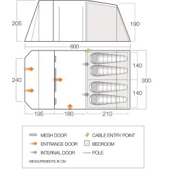 Vango Lismore 450 Tunneltent 9 Vango Lismore 450 Tunneltent -Professionele winkel voor kampeerartikelen 143525 900 05